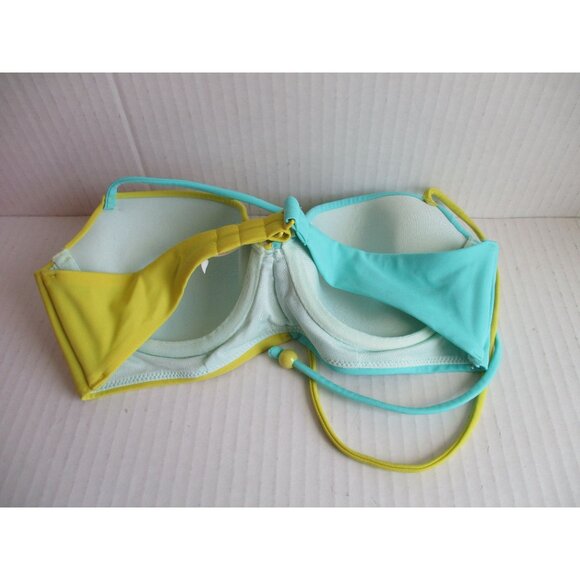 *Victoria's Secret Color Blocked Bathing Bra Top - 34B - Picture 2 of 3